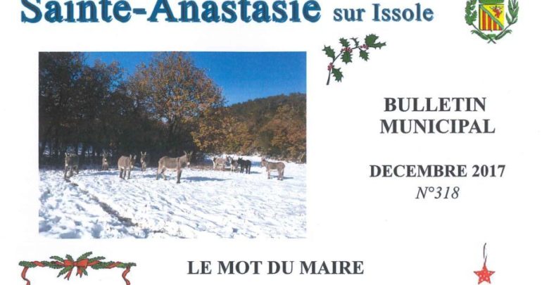 Photo of Bulletin Municipal Décembre 2017