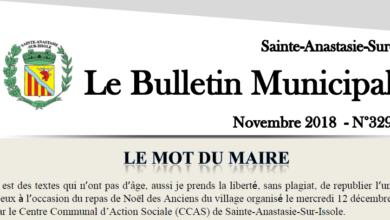 Photo of Bulletin Municipal Novembre 2018