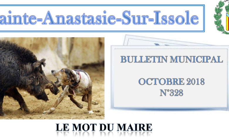 Photo of Bulletin Municipal Octobre 2018